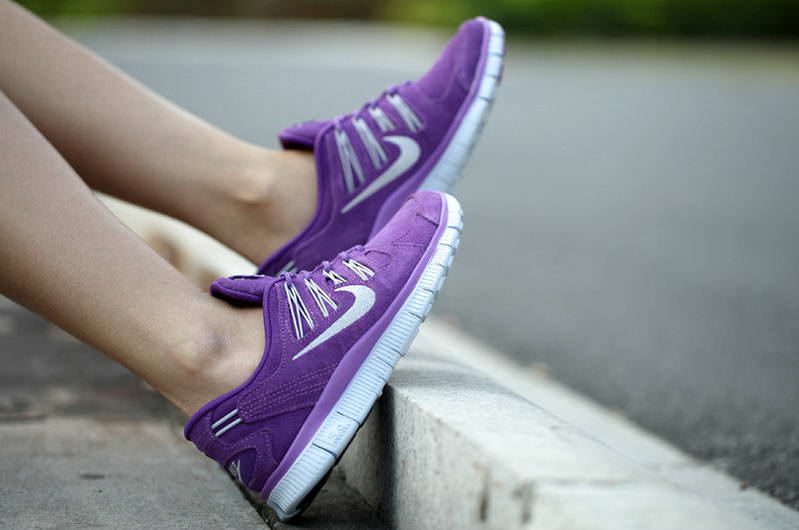 Nike Free 5.0 Fur Womens shoes Purple white (3)